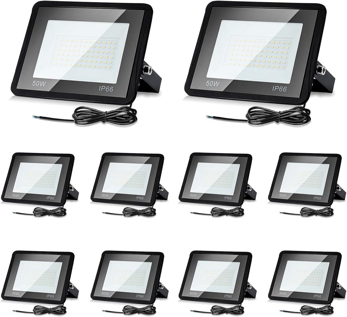 Krachtige Waterdichte LED Buitenverlichting 50W 4250LM Warm Wit IP66