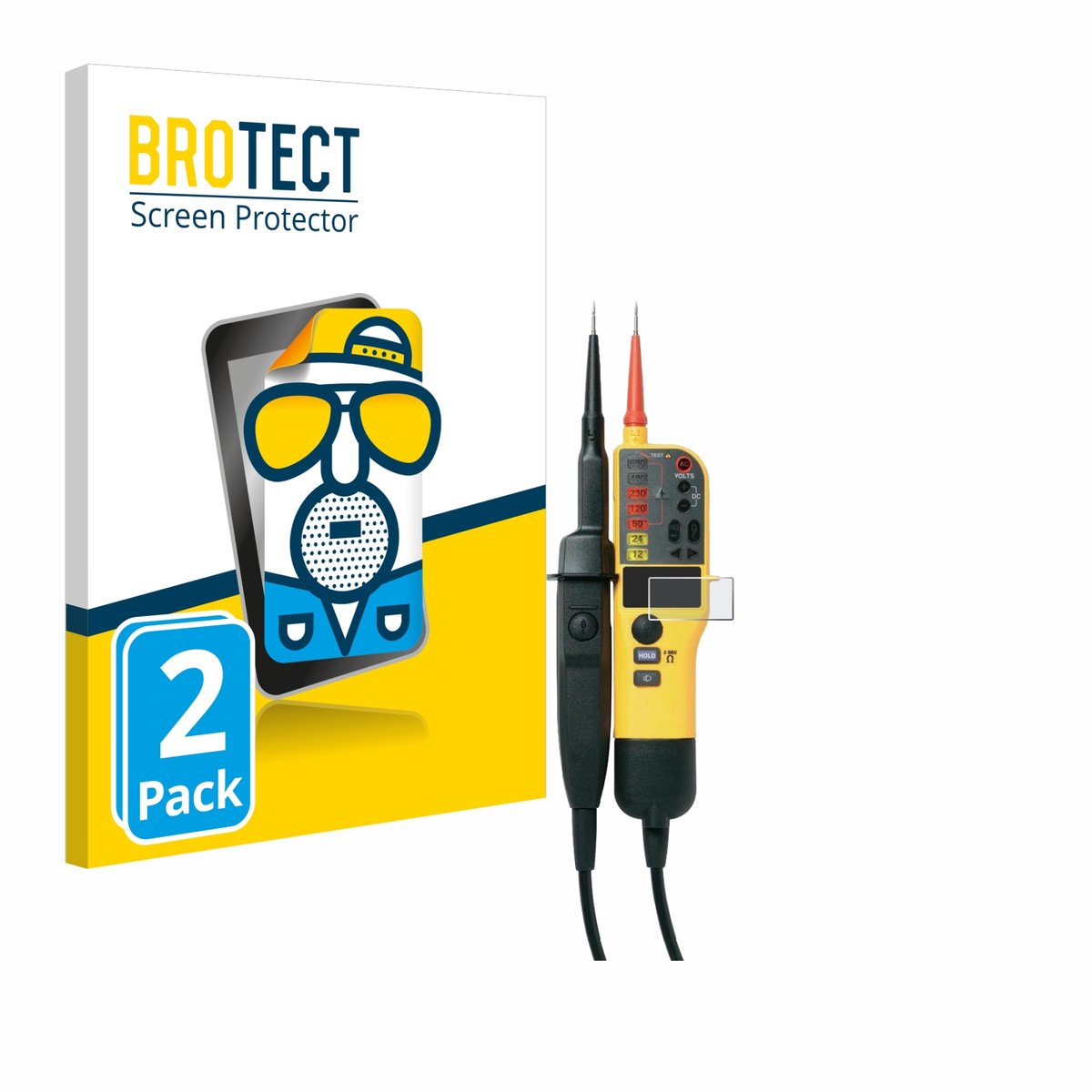 BROTECT - Screenprotector voor Fluke T150 - Folie Beschermfolie matte 2 Stuks