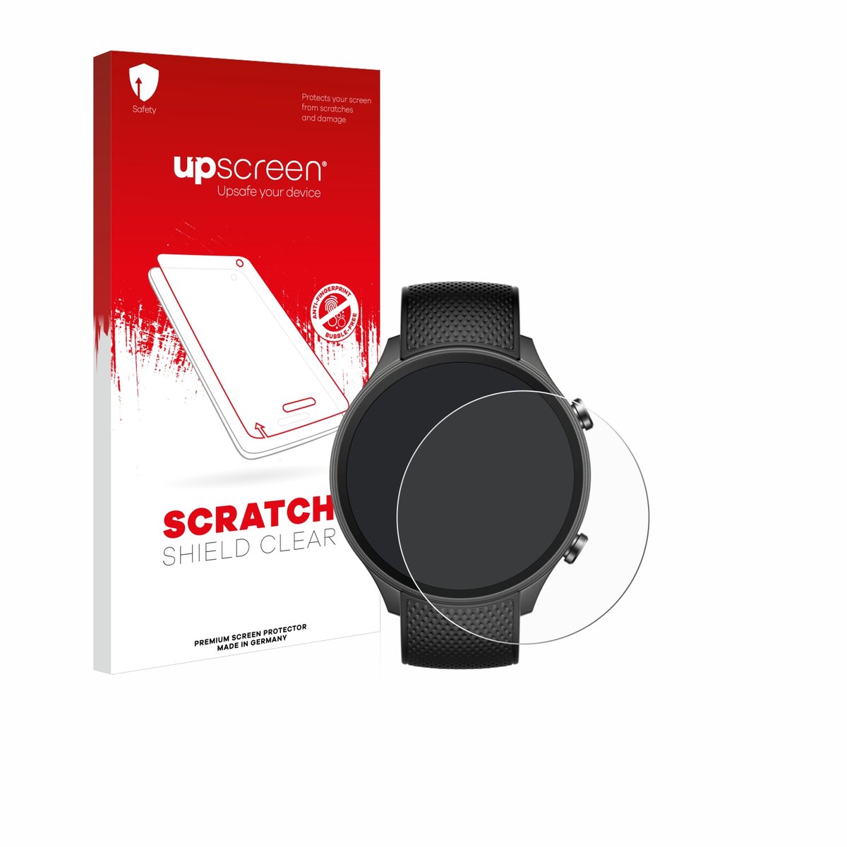 upscreen - Screenprotector voor OnePlus watch 2R - Folie Beschermfolie transparant