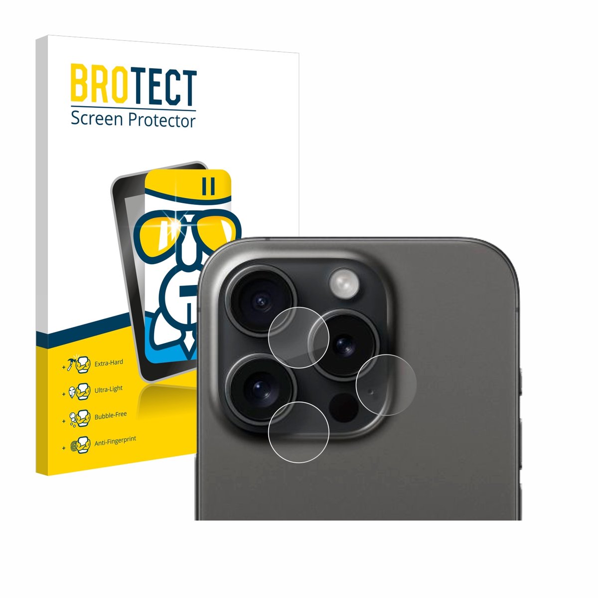Screenprotector voor Apple iPhone 15 Pro (ALLEEN Camera Lens) Beschermglas transparant