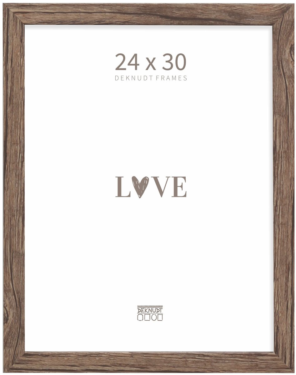 Deknudt Frames fotolijst S45RH3 - bruin - hout - 24x30 cm