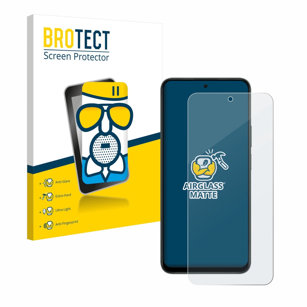 BROTECT - Screenprotector voor Honor X7d 5G - Folie Beschermfolie Beschermglas matte