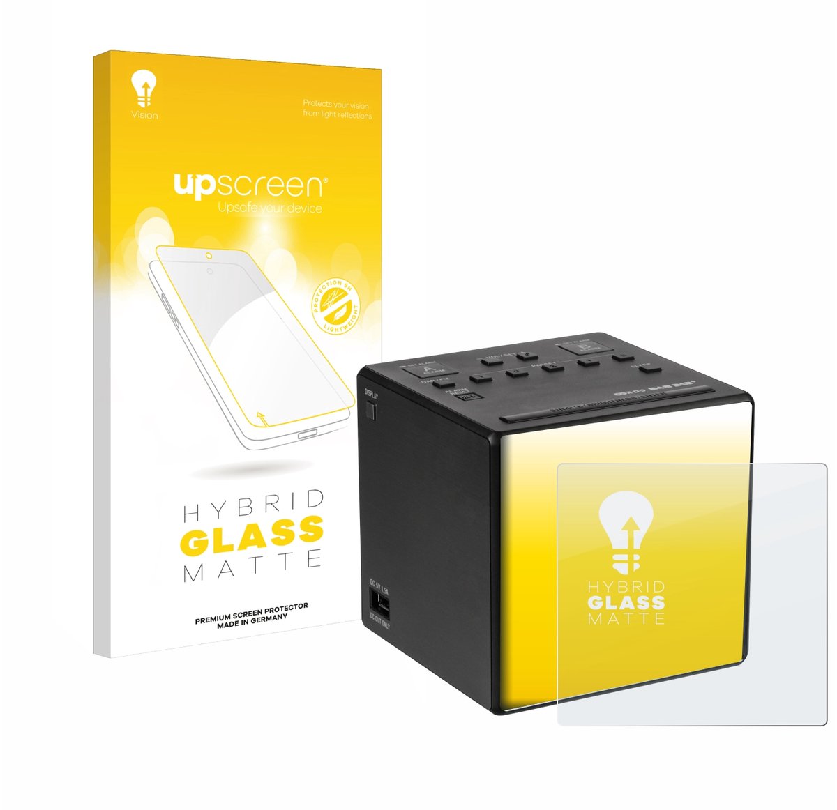upscreen - Screenprotector voor Sony XDR-C1DBP - Folie Beschermfolie Beschermglas matte