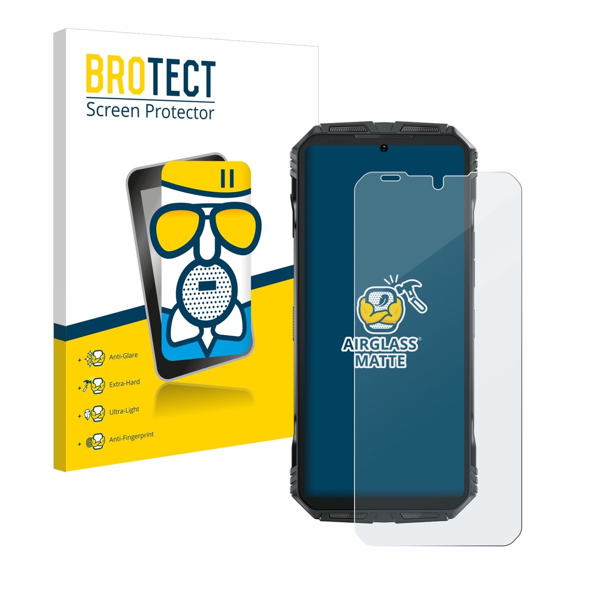 BROTECT - Screenprotector voor Doogee S Punk Pro - Folie Beschermfolie Beschermglas matte