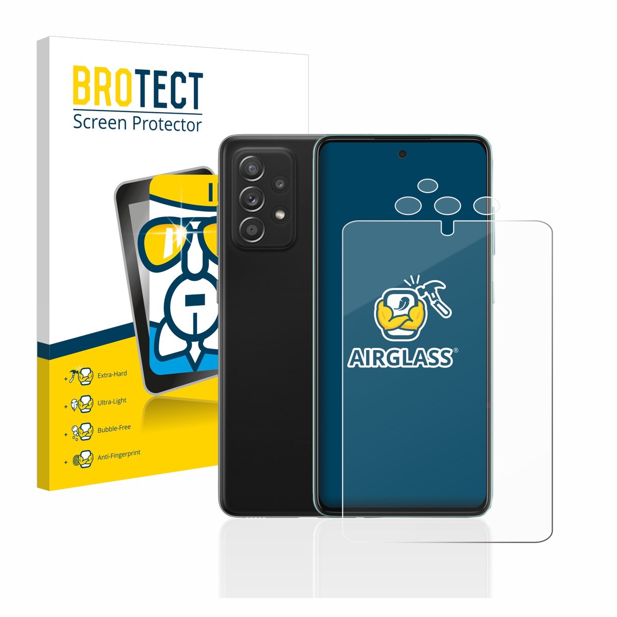 Screenprotector voor Samsung Galaxy A52s 5G (Voor+Camera) Beschermglas transparant
