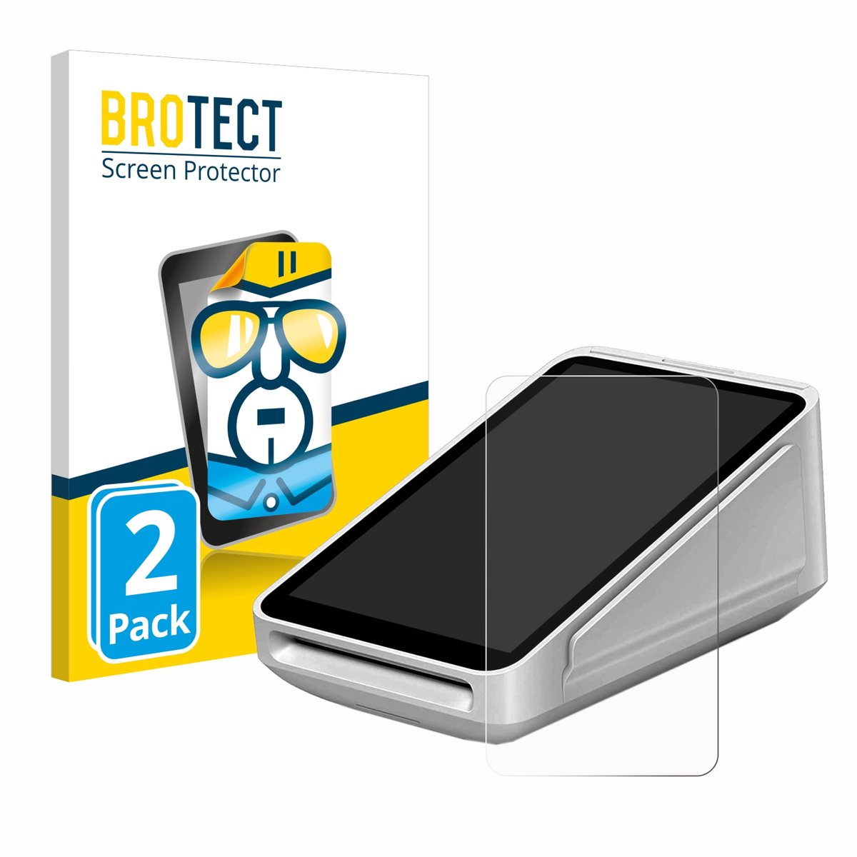 BROTECT - Screenprotector voor Square Terminal - Folie Beschermfolie transparant 2 Stuks