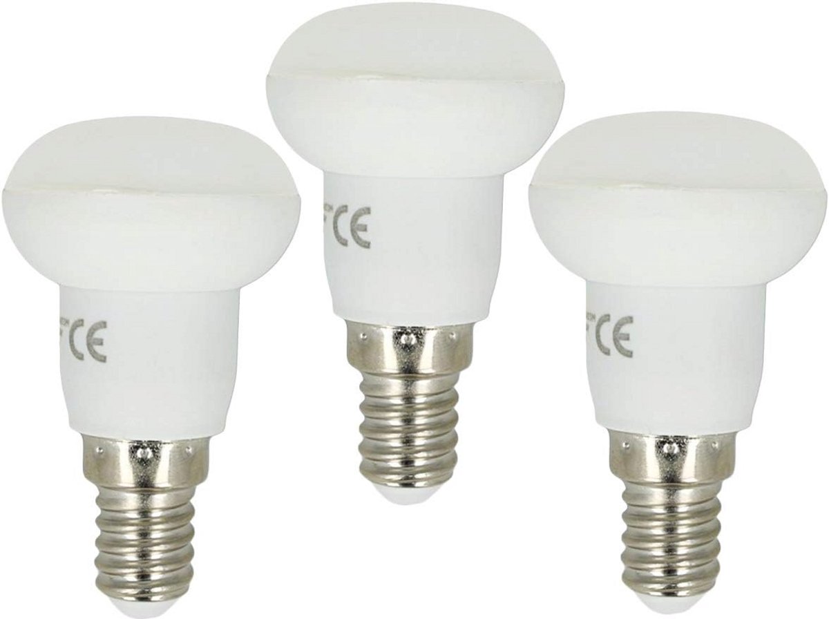 3x E14 R39 Spot LED Lamp 3 Watt Warm Wit Dimbare Vervanger 25W Spaarlamp