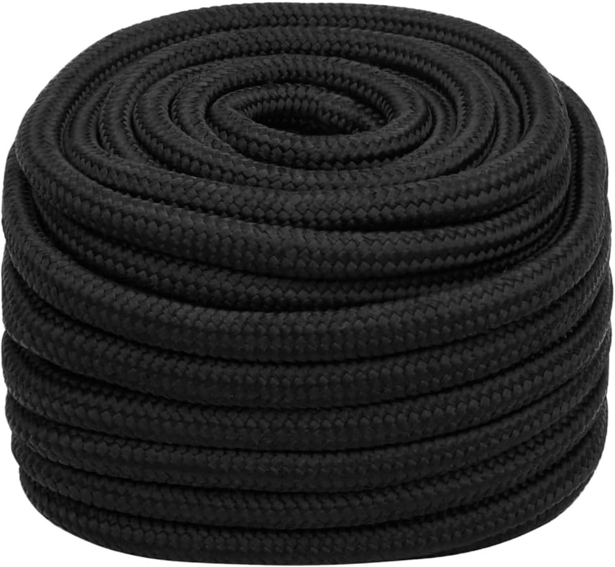 Sterk Bootstouw 20 mm Dikte 50 Meter Zwart Polypropyleen
