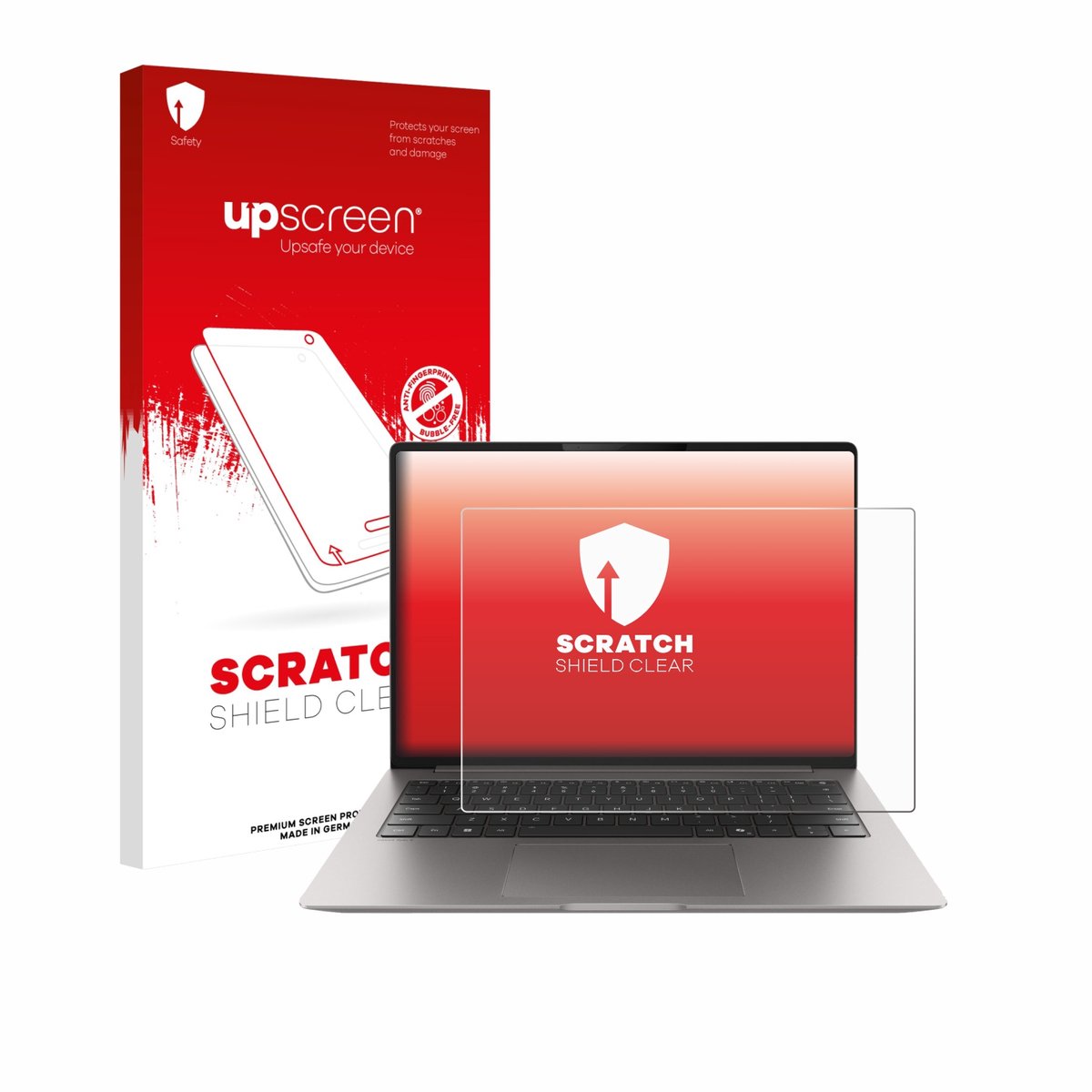 upscreen - Screenprotector voor Honor MagicBook Pro 14 - Folie Beschermfolie transparant