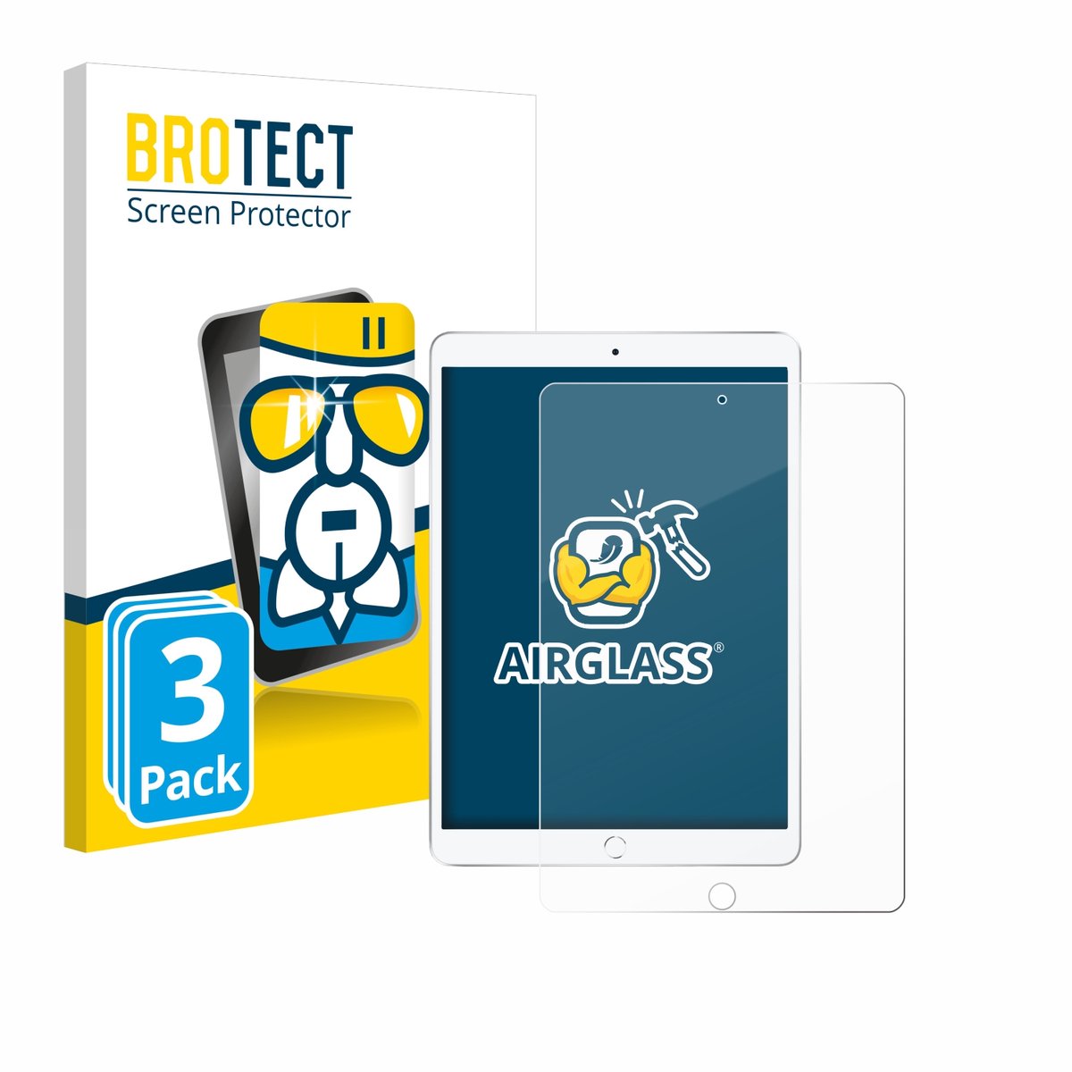 Screenprotector 3 Stuks voor Apple iPad Air 2019 (3. Gen.) Beschermglas transparant
