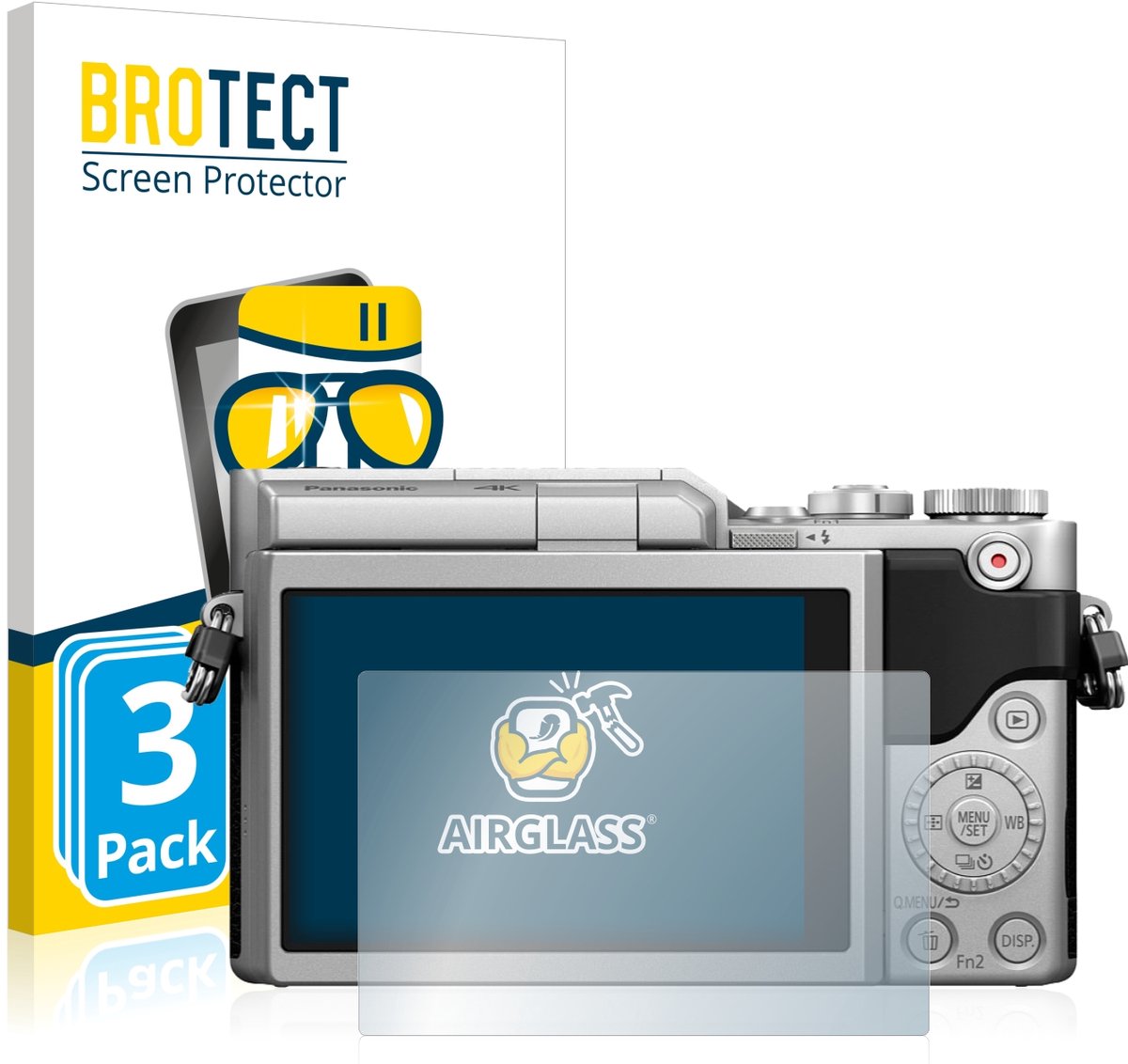 Screenprotector 3 Stuks voor Panasonic Lumix DC-GX800 Beschermglas transparant