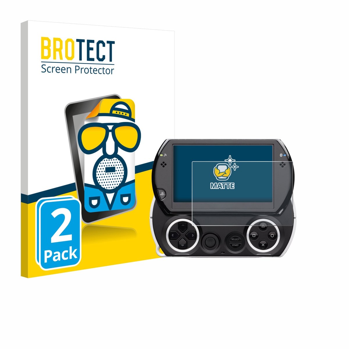 BROTECT - Screenprotector voor Sony PSP Go - Folie Beschermfolie matte 2 Stuks