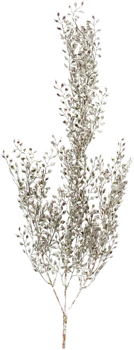 Viana Decoratietak rood wit gewassen 64cm Kunstplant als een echte!