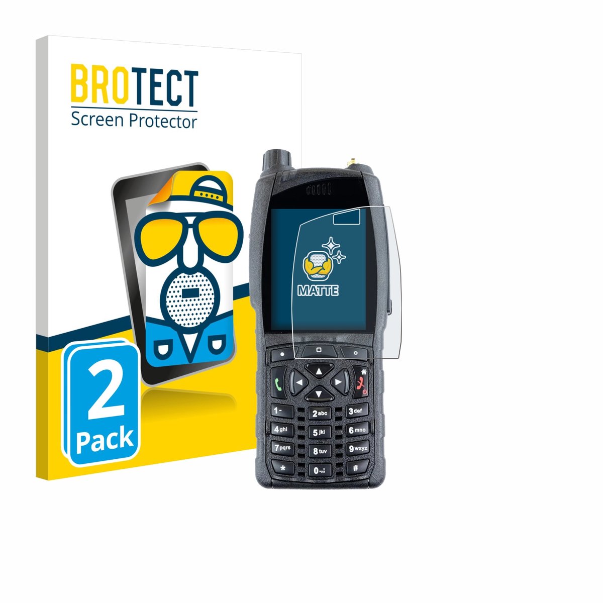 BROTECT - Screenprotector voor Sepura SC20 - Folie Beschermfolie matte 2 Stuks