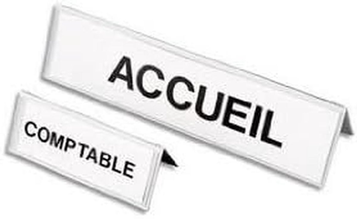 Naamplaatstandaards voor Bureaus en Tafels - Set van 25 Stuks