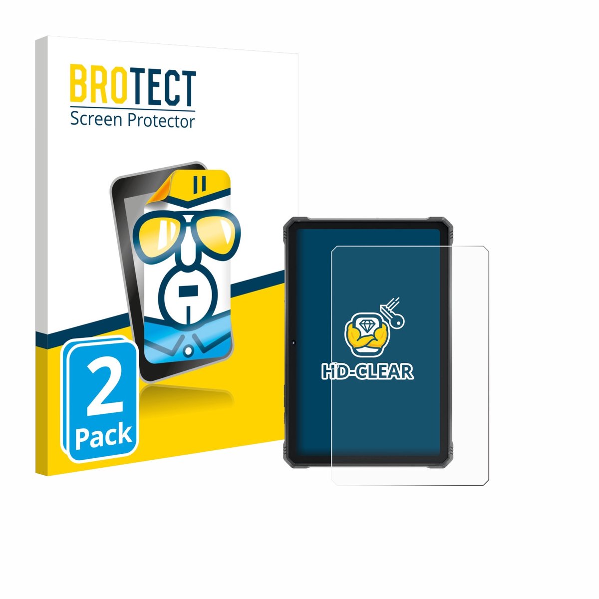 BROTECT - Screenprotector voor Hotwav R9 Plus - Folie Beschermfolie transparant 2 Stuks