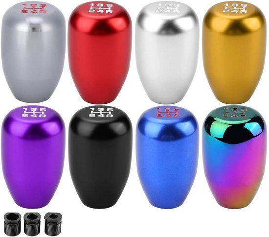 Universele Schakelknop Handgeschakeld 5 Versnellingen Pookknop met 3 Adapters van universele — afbeelding 4