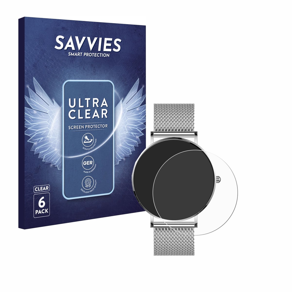 Savvies - Screenprotector voor Watcho Ultra Pro - Folie Beschermfolie transparant 6 Stuks
