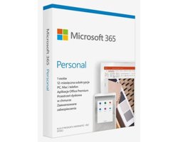 Microsoft 365 Personal - Abonnementssoftware - Polsktalige versie - Voor 1 gebruiker - 1 TB OneDrive