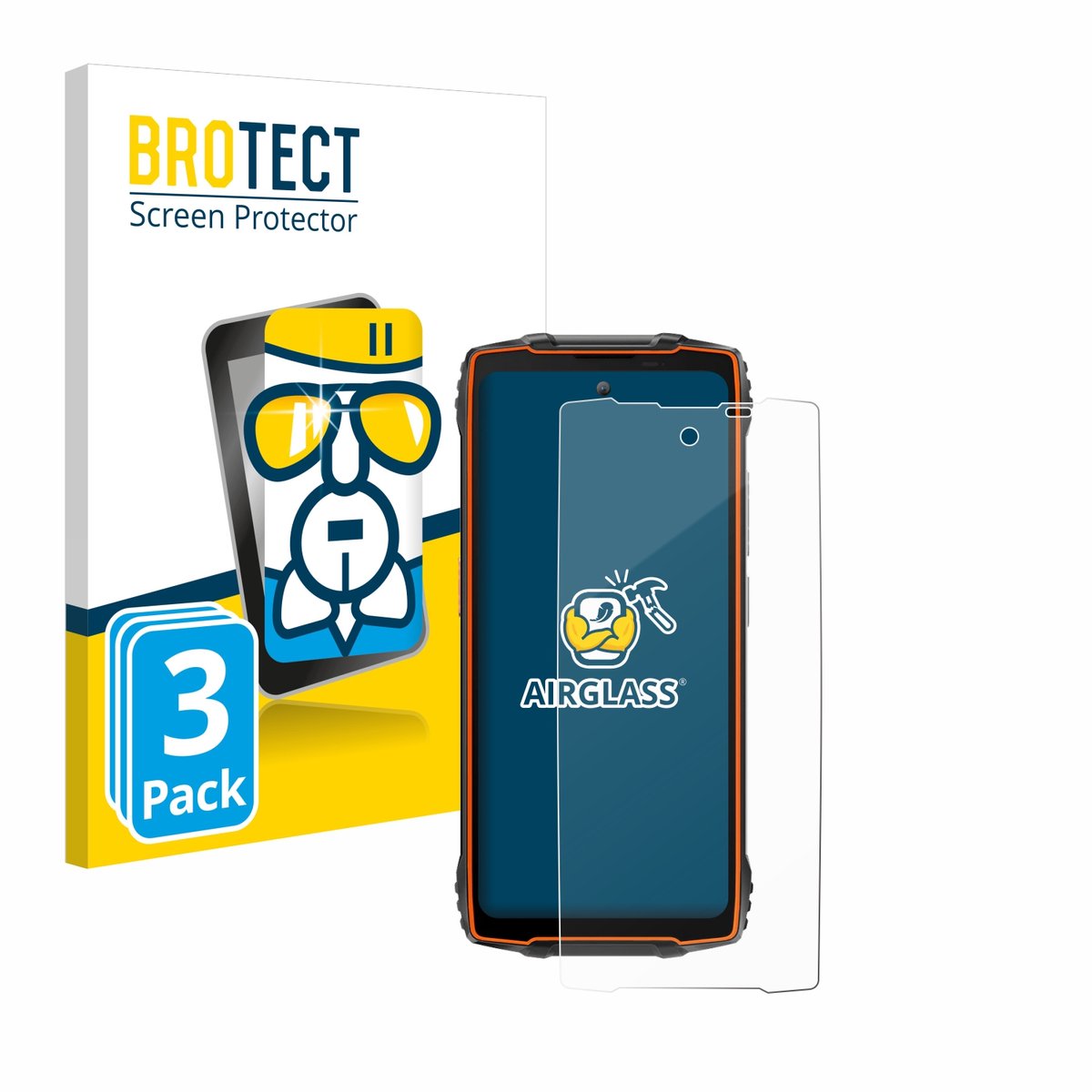 Screenprotector 3 Stuks voor Blackview Oscal Pilot 2 Beschermglas transparant