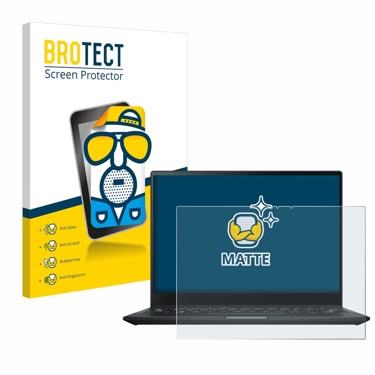 BROTECT - Screenprotector voor ASUS Rog Flow X13 2022 - Folie Beschermfolie matte