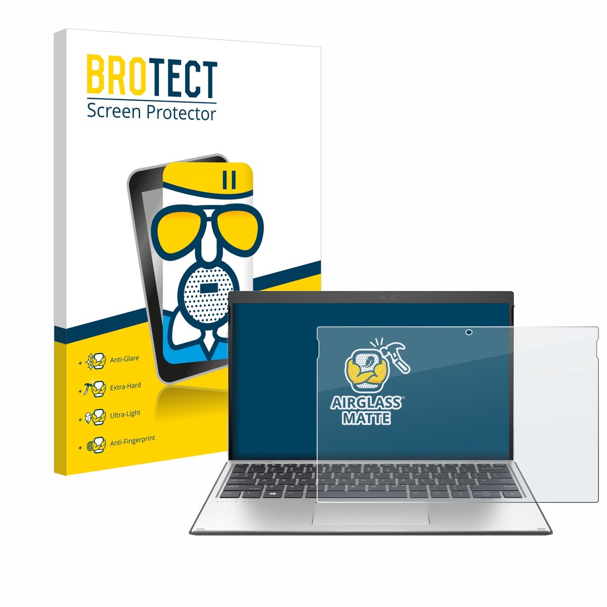 BROTECT - Screenprotector voor HP Elite x2 G4 - Folie Beschermfolie Beschermglas matte