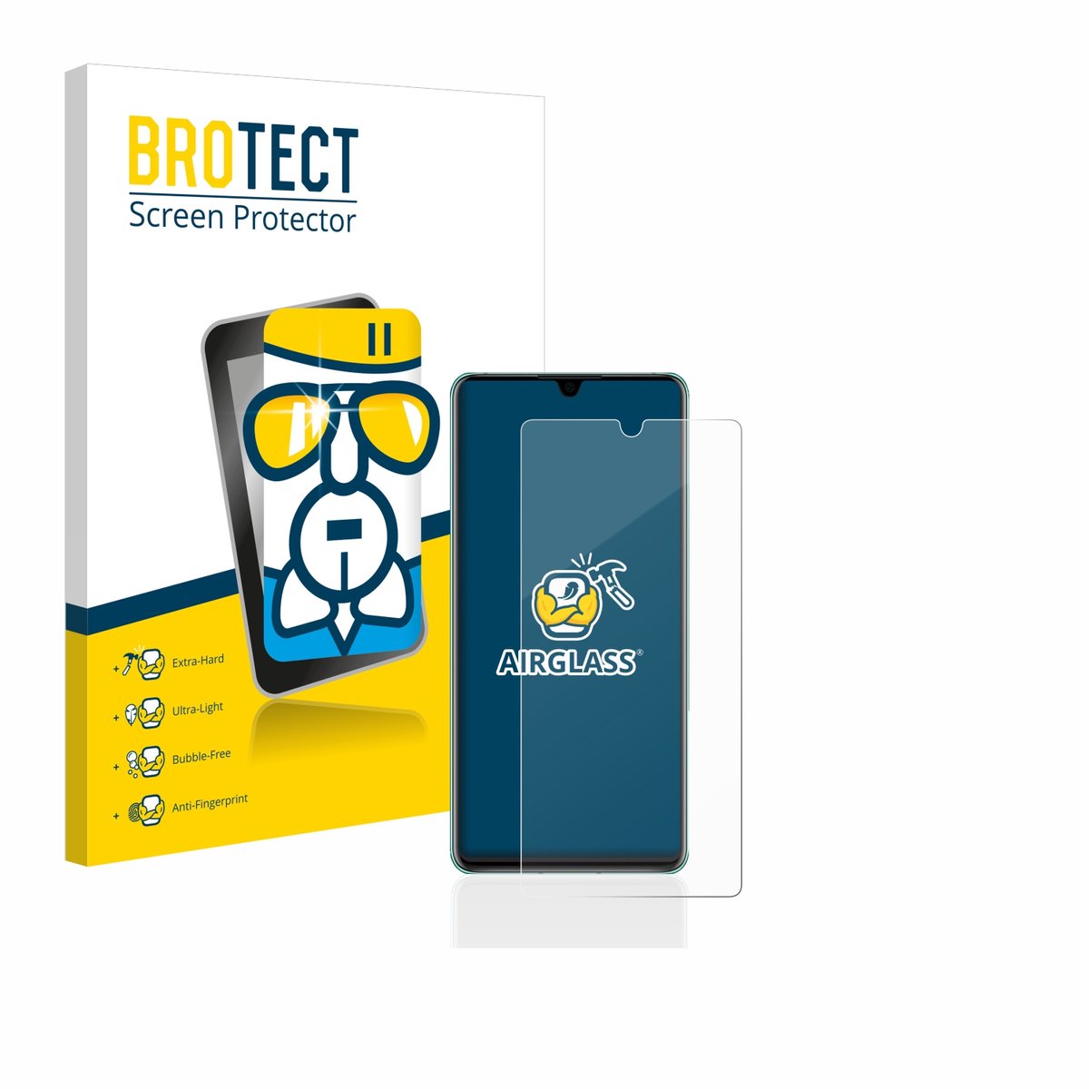 Screenprotector voor Huawei P30 Beschermglas transparant