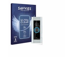Savvies - Screenprotector voor Ring Video Doorbell Pro (Version 2) - Folie Beschermfolie transparant 6 Stuks