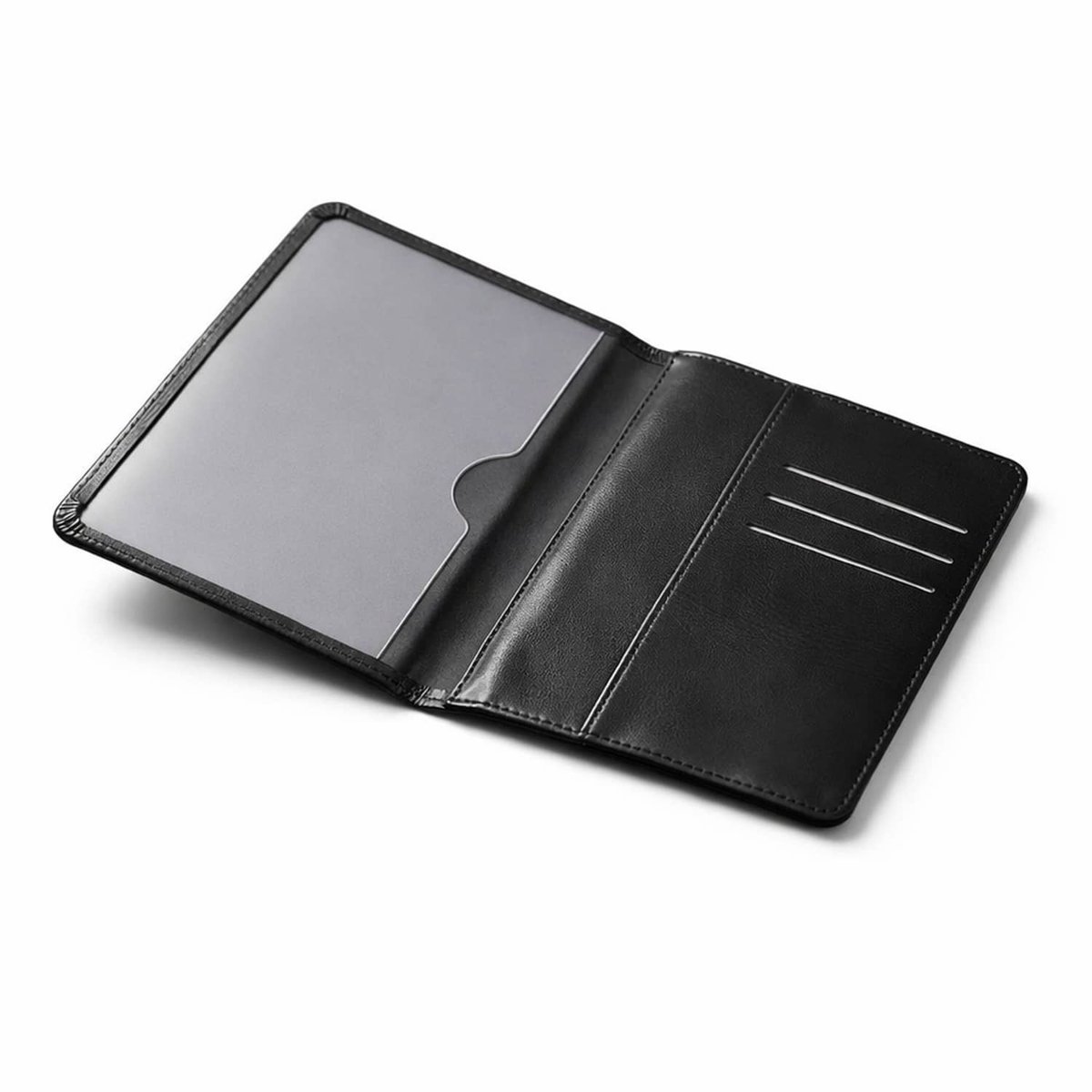 Luxe XL Autopapieren Mapje Etui - Kentekenbewijs Mapje - APK Verzekering Hoesje - zwart