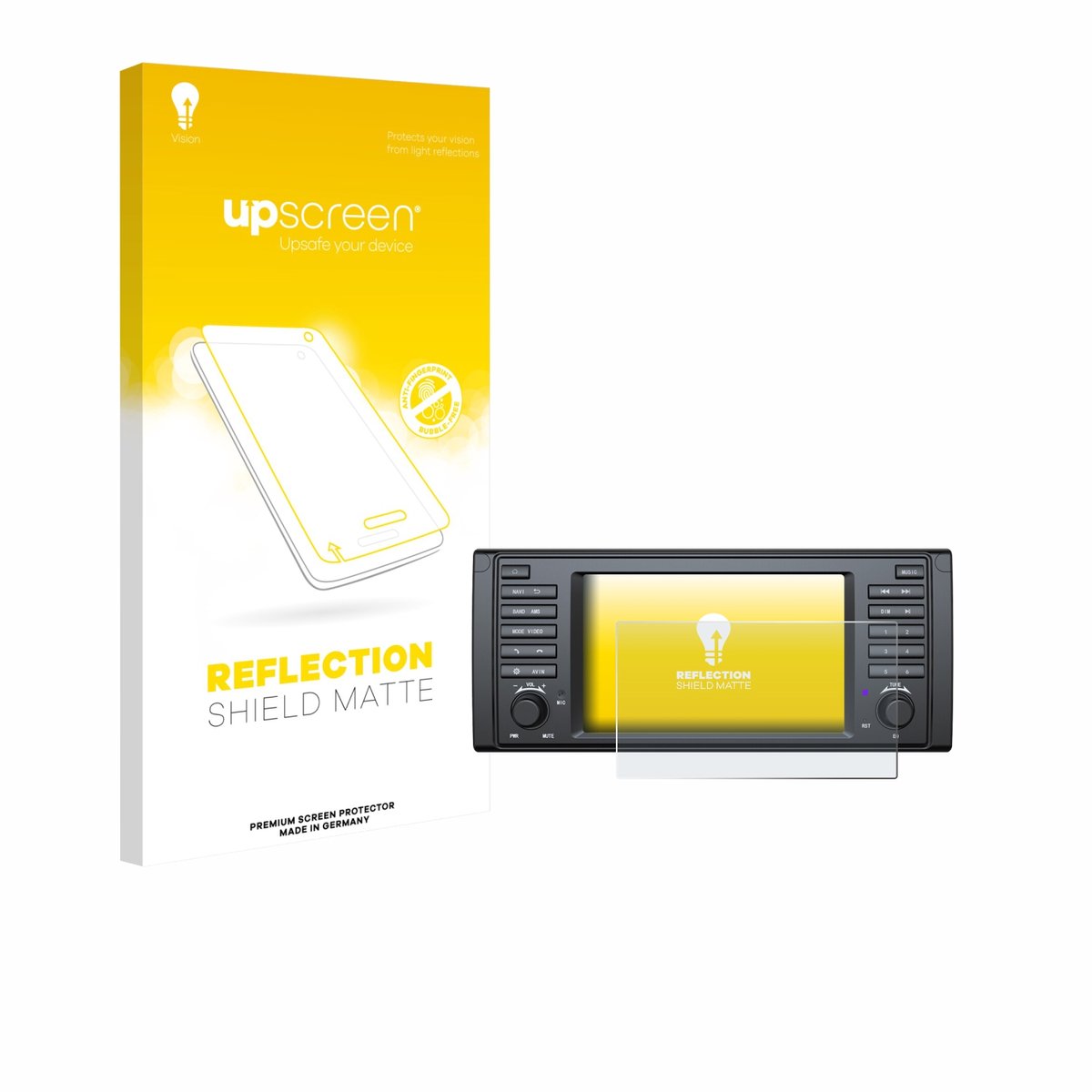 upscreen - Screenprotector voor Eonon E39A12S - Folie Beschermfolie anti glare matte
