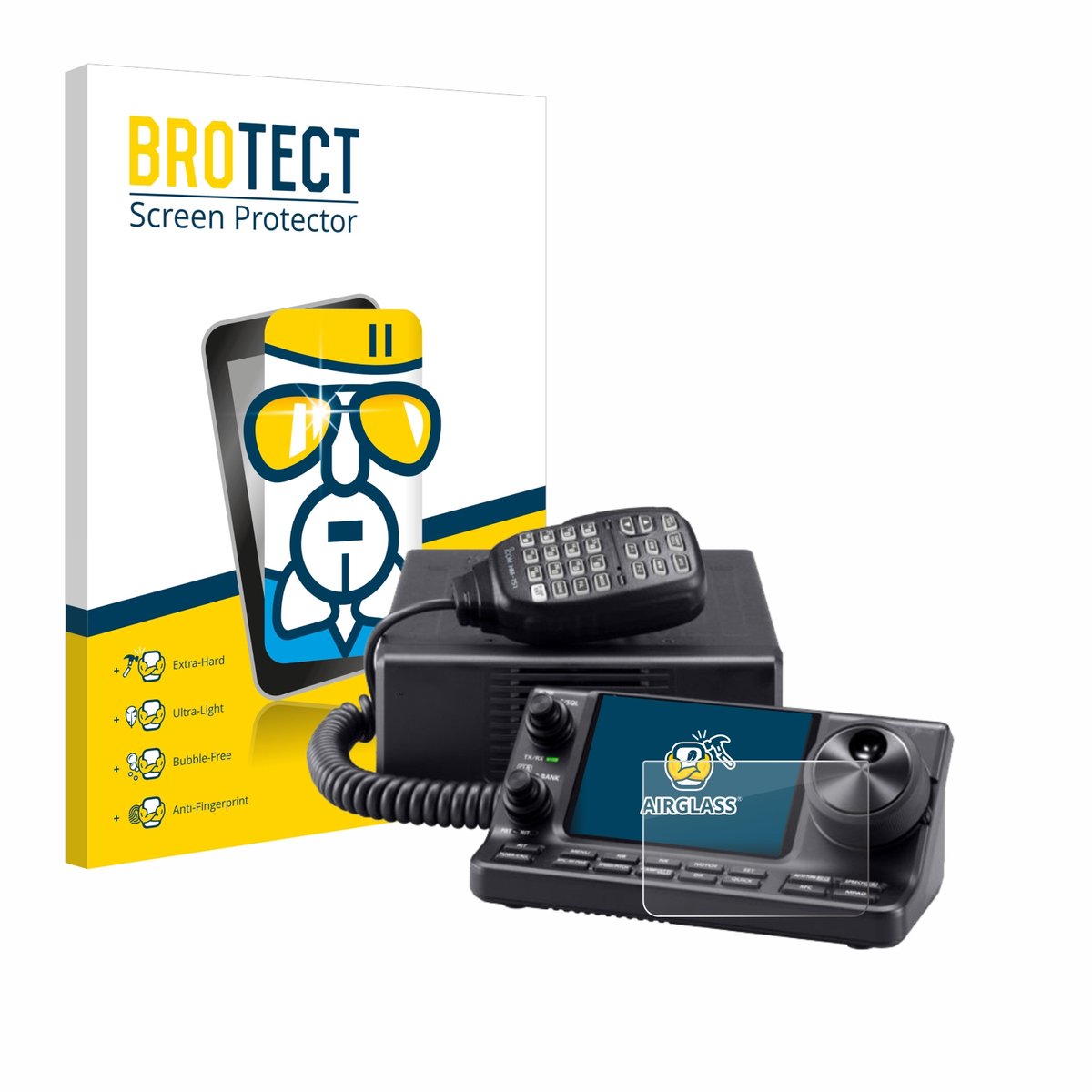 Screenprotector voor Icom IC-7100 Beschermglas transparant