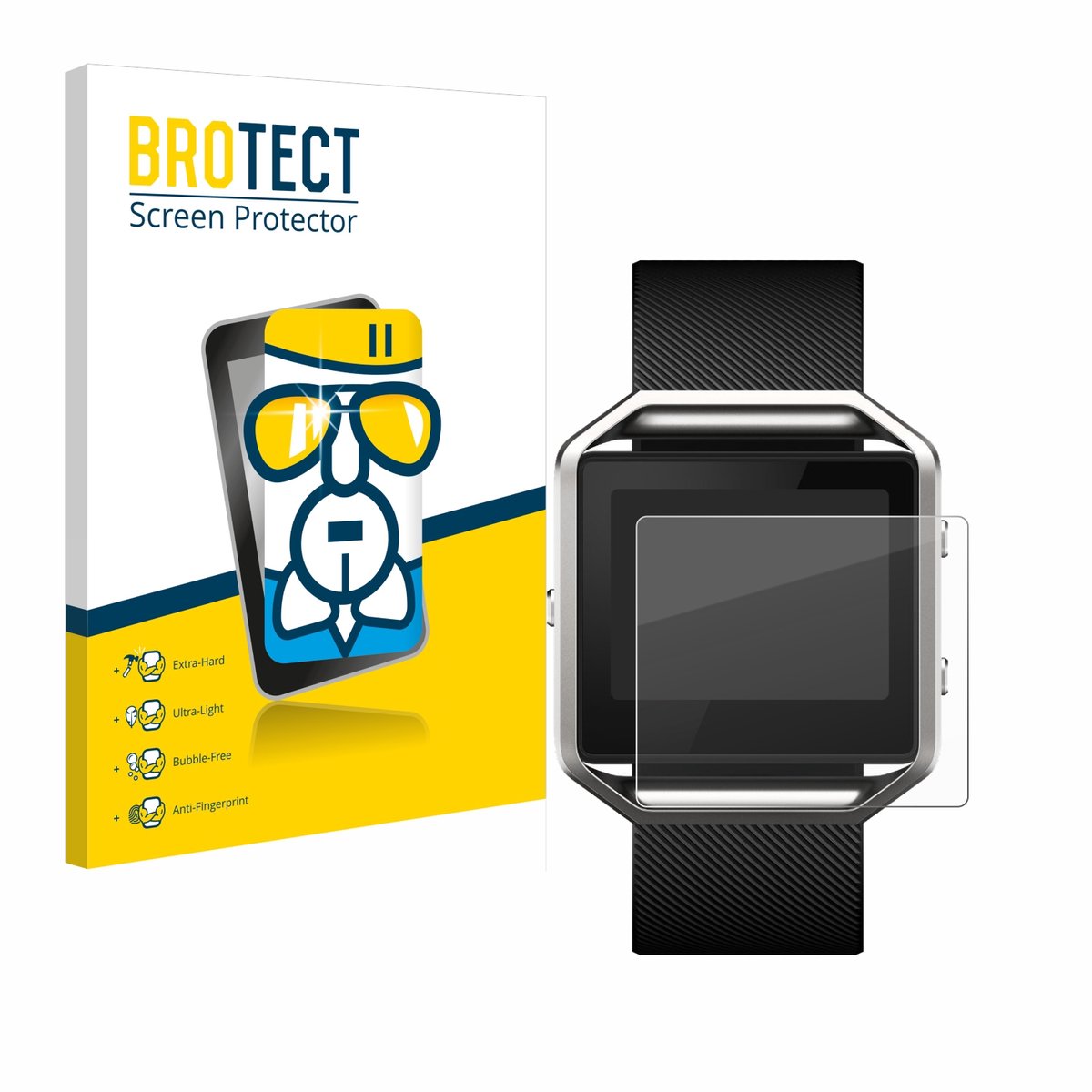 Screenprotector voor Fitbit Blaze Beschermglas transparant
