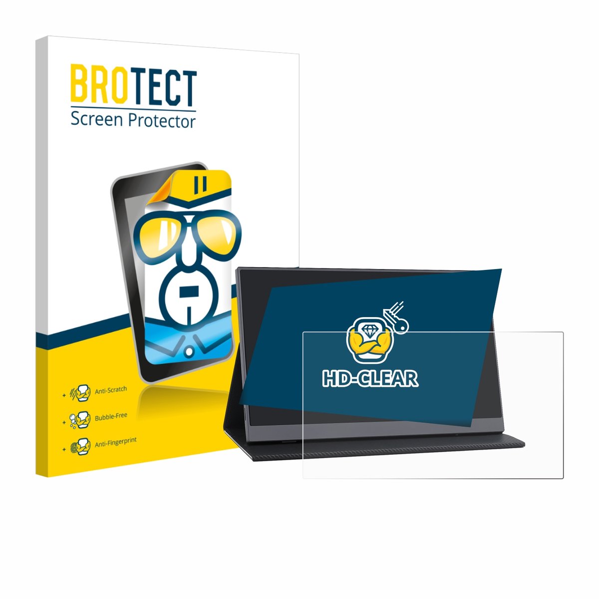 BROTECT - Screenprotector voor COOLHOOD 15.6 - Folie Beschermfolie transparant