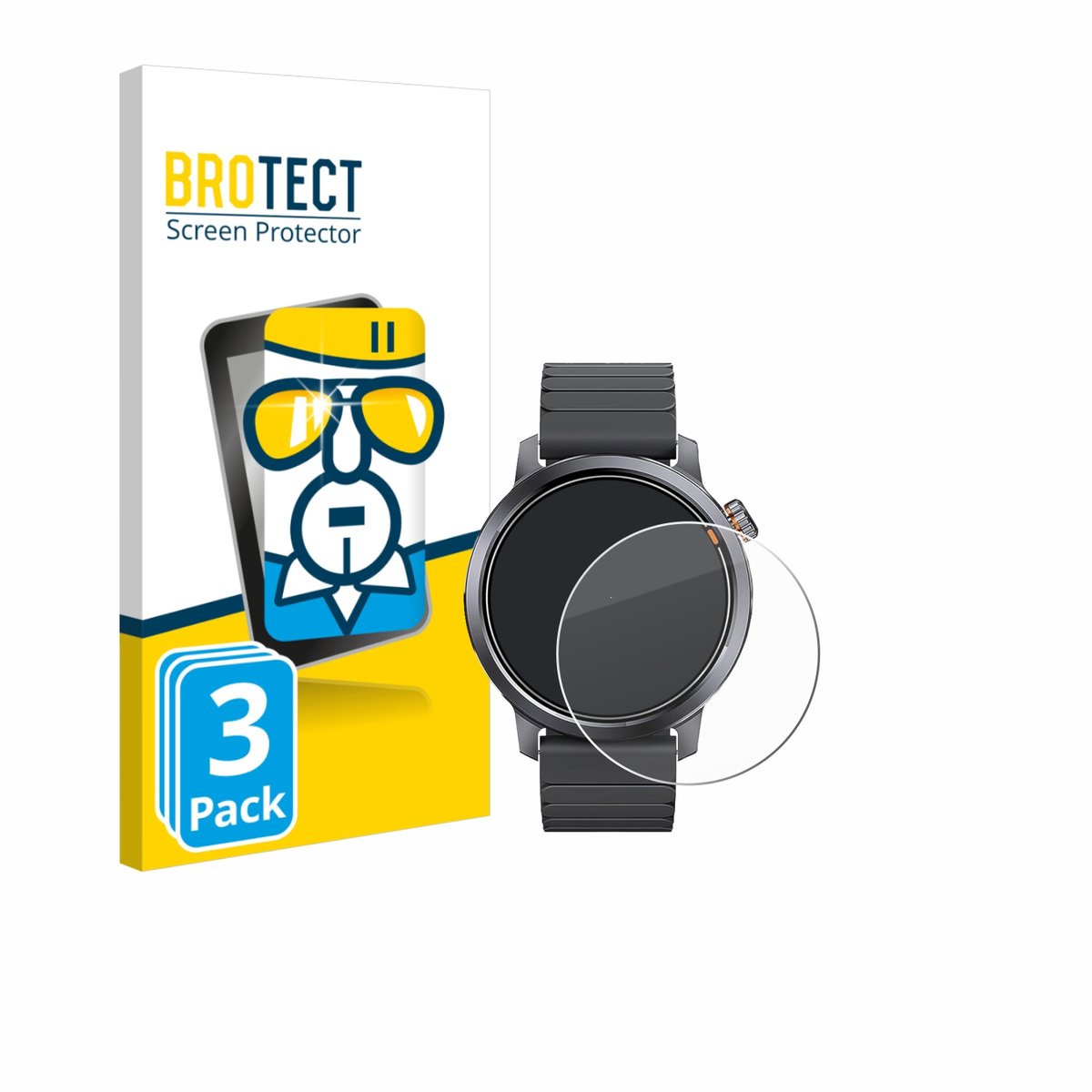 BROTECT - Glas Screenprotector voor Kospet ORB 1.43" - Gehard Beschermglas 9H 3 Stuks