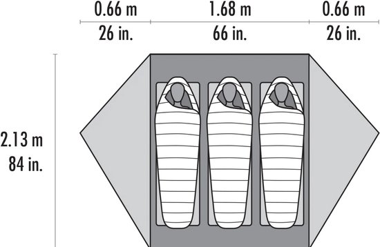 MSR FreeLite - Koepeltent - Ultralicht - 3-persoonstent - Geschikt voor Backpacken van MSR — afbeelding 2