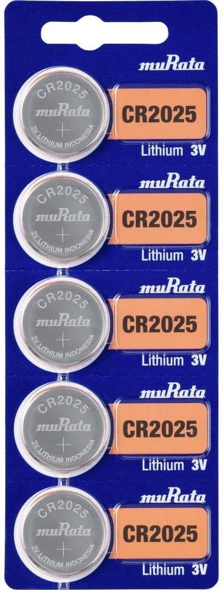 Lithium Batterij CR2025 160 mAh 3 V 5 Stuks