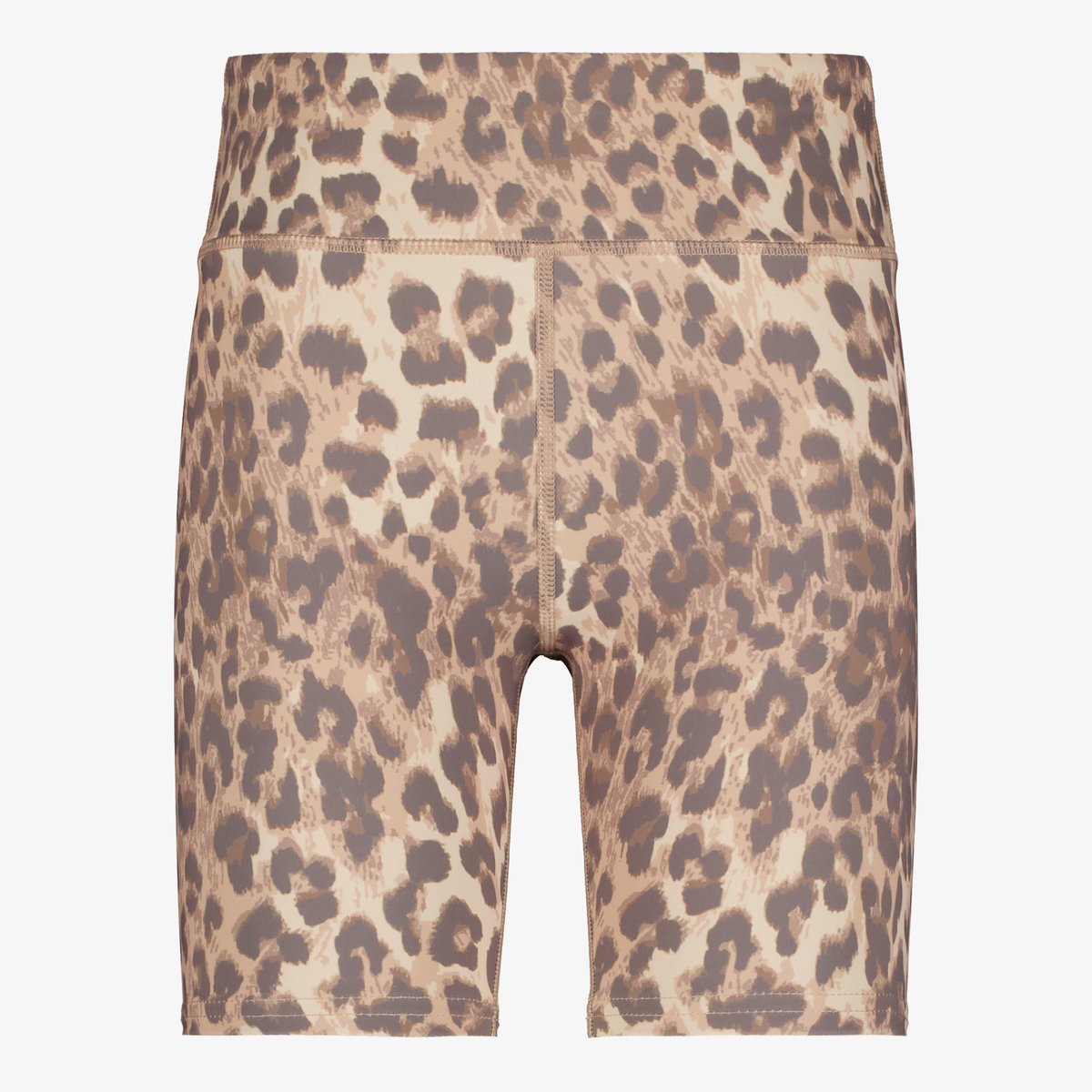 Osaga meisjes fietsbroek met panterprint beige bruin - Maat 116