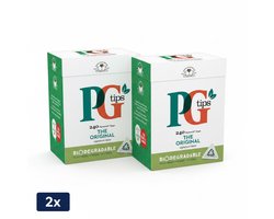 2 x PG Tips Zwarte Thee – Klassieke Engelse Thee – 240st.