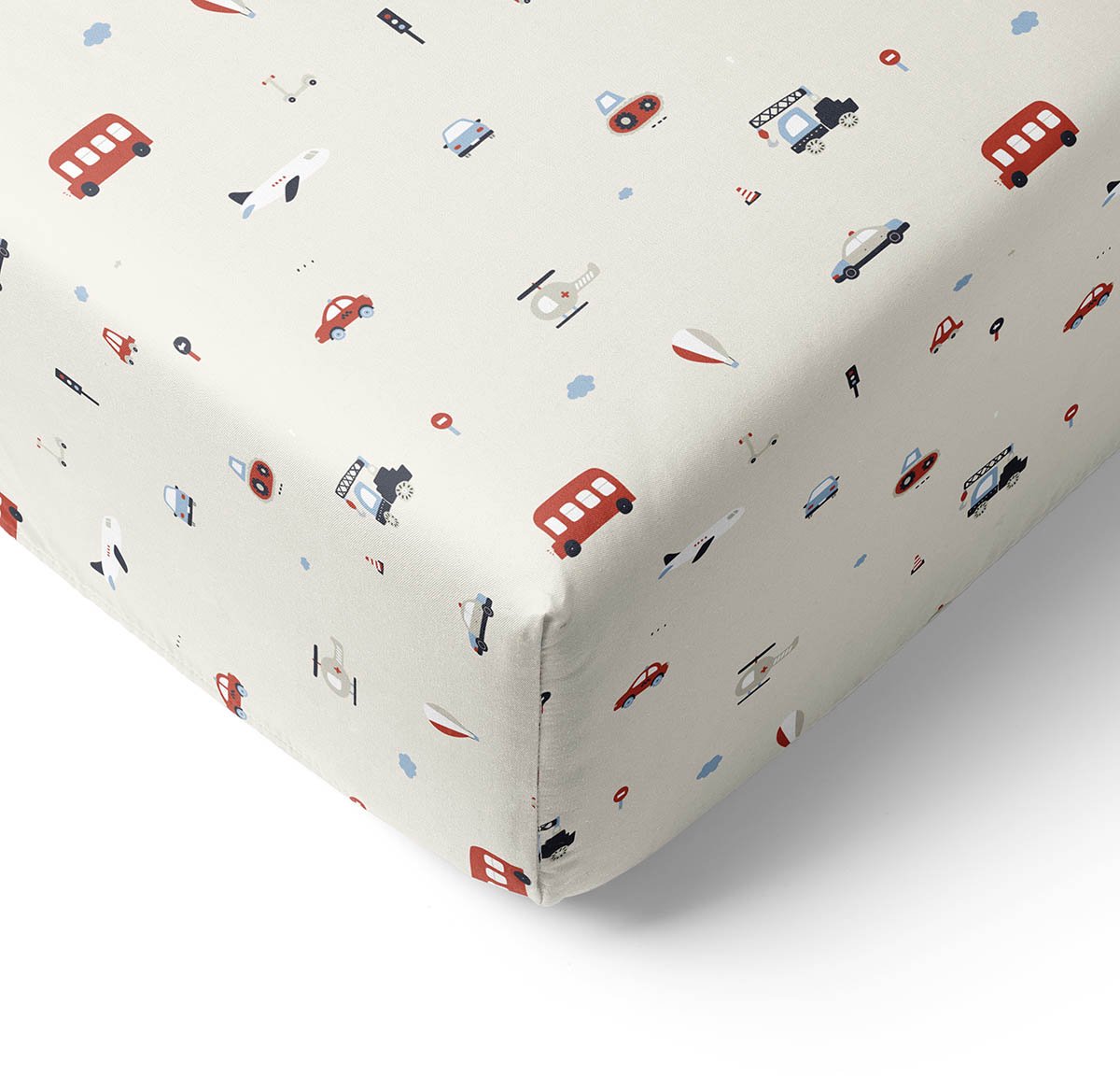 Petite Amélie Hoeslaken 70x140 cm - 100% biologisch katoenen - Vehicles