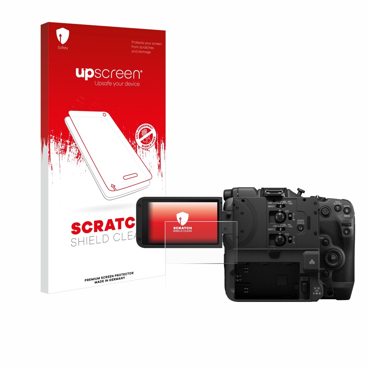 upscreen - Screenprotector voor Canon EOS C400 - Folie Beschermfolie transparant
