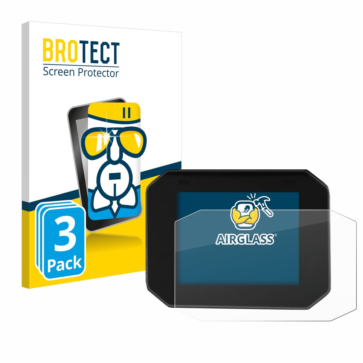Screenprotector 3 Stuks voor Moto Guzzi Stelvio 2024 Beschermglas transparant