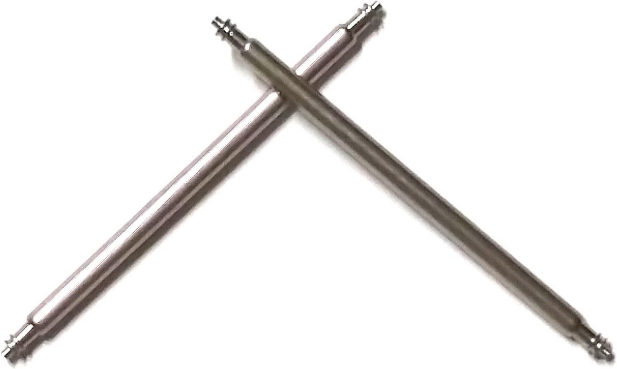 2 Stuks Universele Veerscharnierpennen voor Horlogebandjes - 1.4 mm Diameter