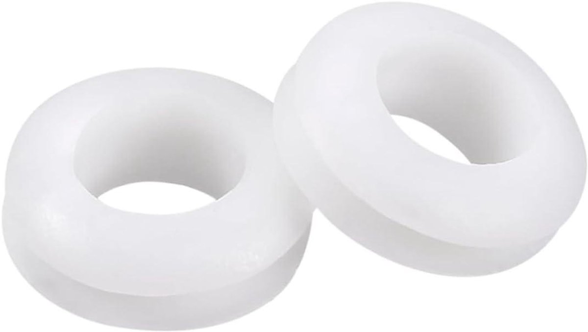 Allecto - Doorvoertules - Rubber - Wit - Kabel - Protector - Ringen - Elektrische - Gat - Pakkingen - Draad - Stekkers - Dirigent - Bedrading - Geschikt voor Elektrische Bedrading - 50 Stuks - 10mm.