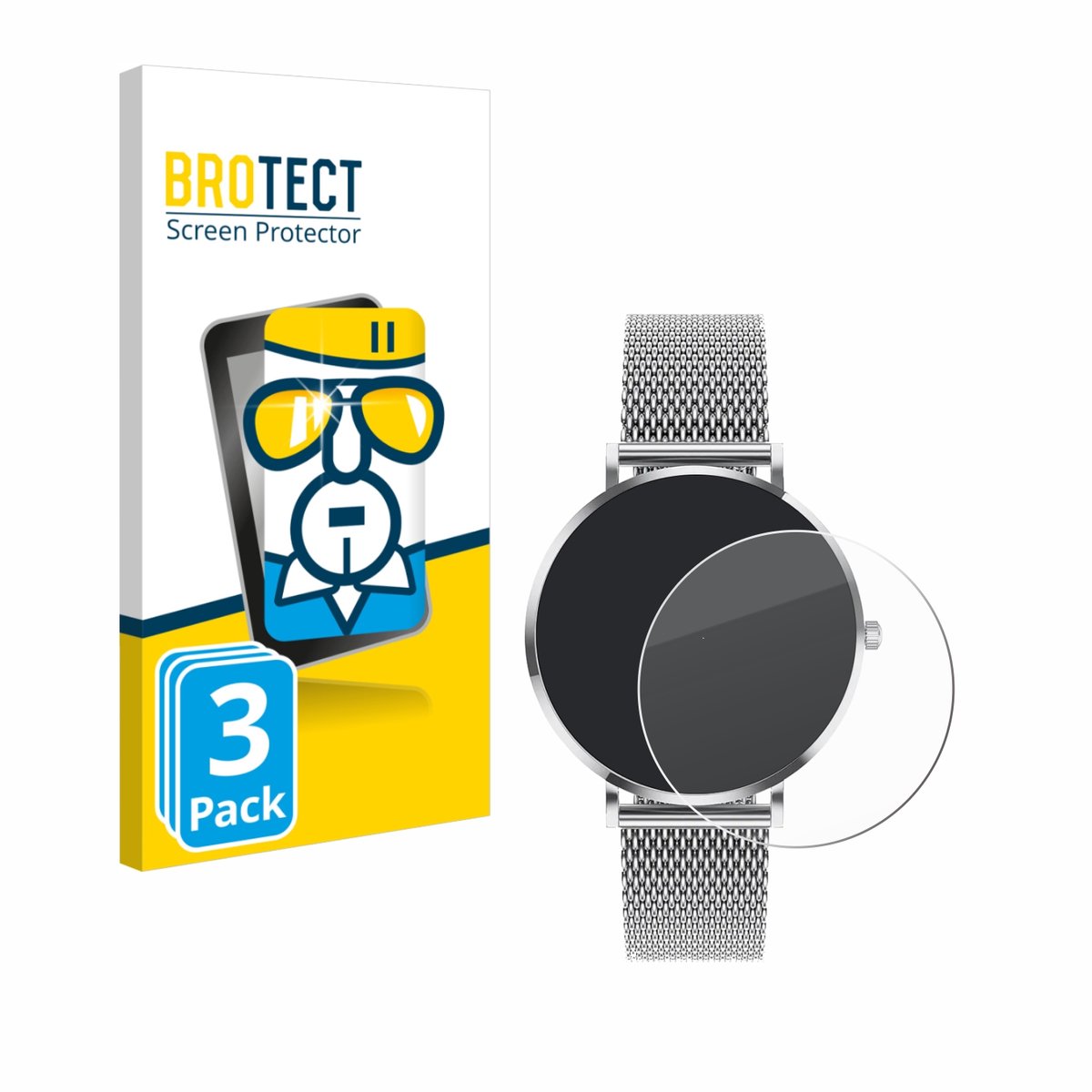 BROTECT - Glas Screenprotector voor Pireware Amory 5 Mini - Gehard Beschermglas 9H 3 Stuks
