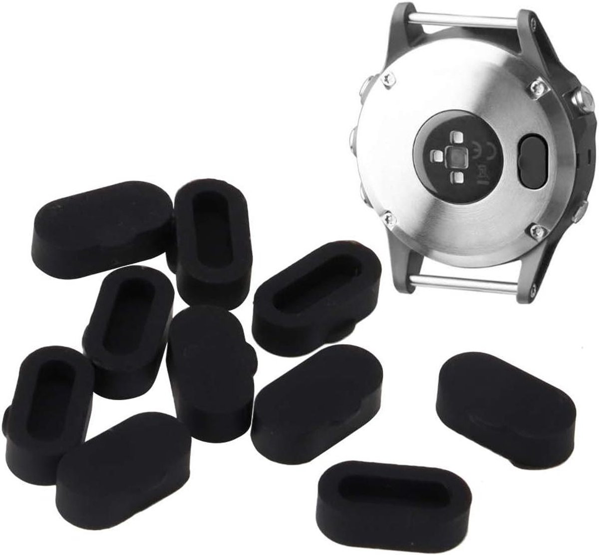 Siliconen anti-stof plug set voor smart horloge - bescherming tegen stof - compatibel met Fenix - handig accessoire