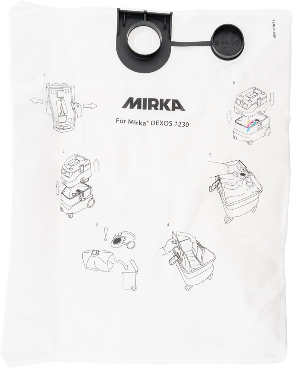 MIRKA DEXOS 1230 Fleece Stofzak - 5 stuks