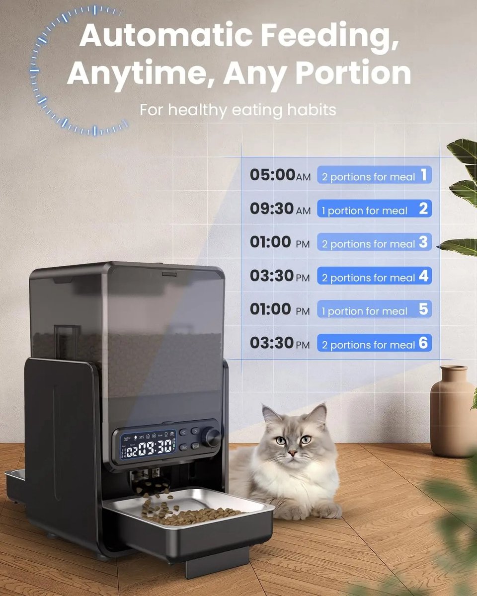Zolara Automatische Voerdispenser Kattenvoerbak met WiFi - Zolara - €109,95