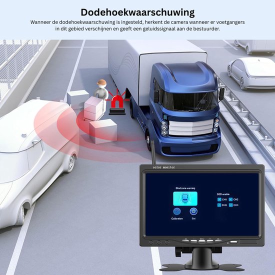 Achteruitrijcamera - Dashcam - Parkeersensoren Parkeerhulp - Zwart — afbeelding 4