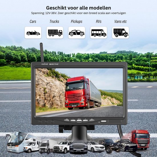 Achteruitrijcamera - Dashcam - Parkeersensoren Parkeerhulp - Zwart — afbeelding 2