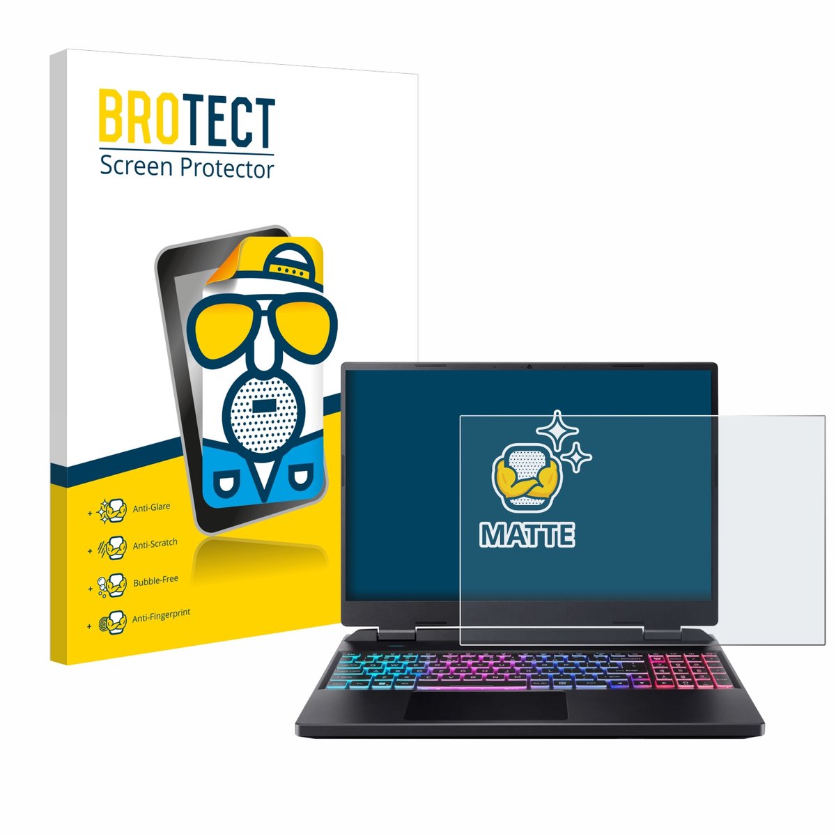 BROTECT - Screenprotector voor Acer Predator Helios Neo 16 - Folie Beschermfolie matte